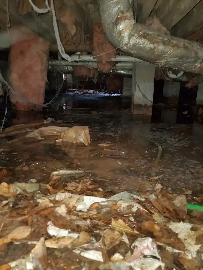 Crawl space flood assessment for Commercial Water Damage Restoration in Rio del Mar