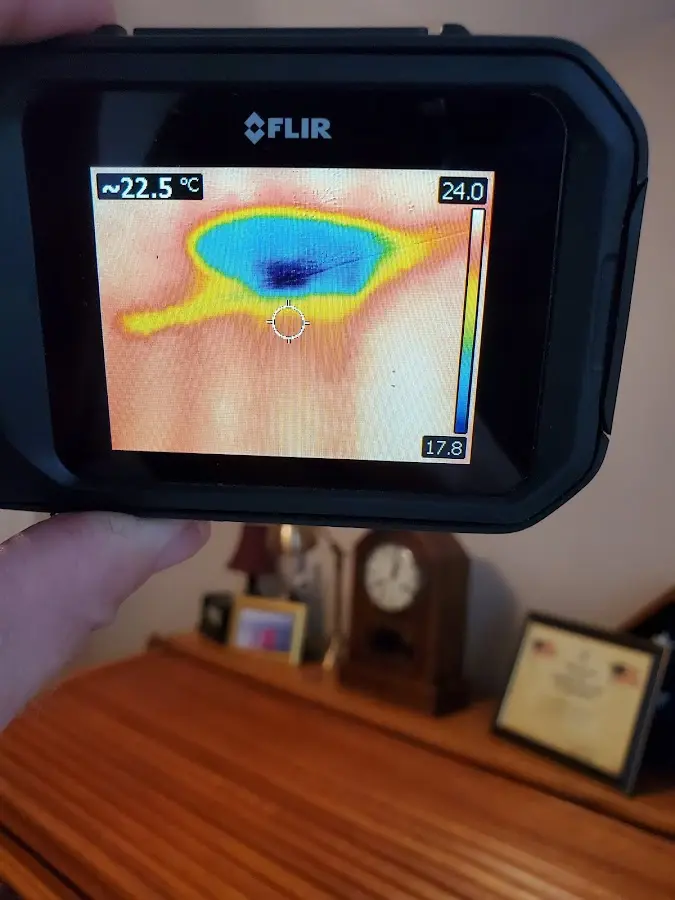 Thermal imaging inspection for water damage in Rio del Mar